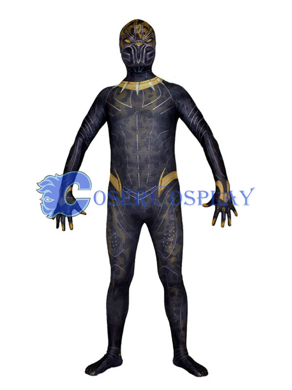 Black Panther Cosplay Costume Zentai Halloween